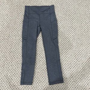 Lululemon grey capri leggings, women’s size 2